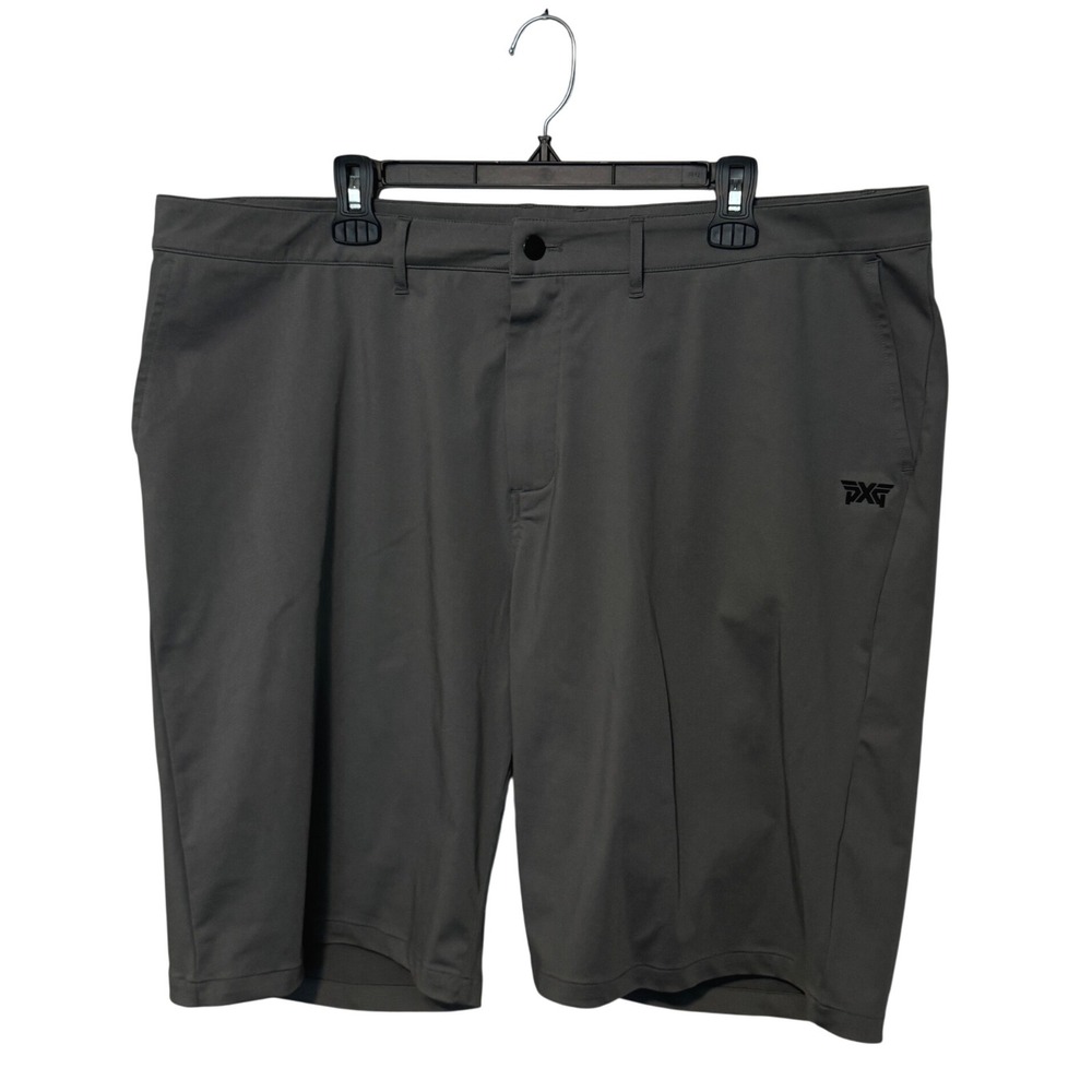 PXG Shorts Mens 42 Gray Parsons Xtreme Golf Performance Chino Lightweight 11"